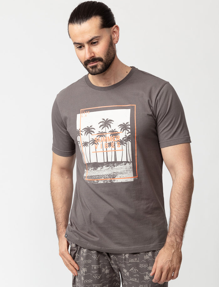 T-shirt de pyjama imprimé en coton bio