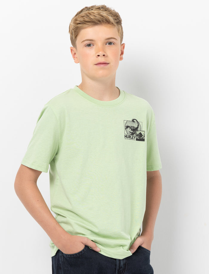 T-shirt imprimé à col rond pour ado garçon