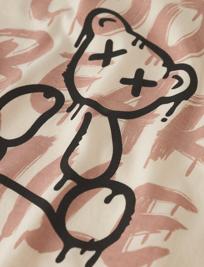 T-shirt imprimé à col rond pour ado garçon