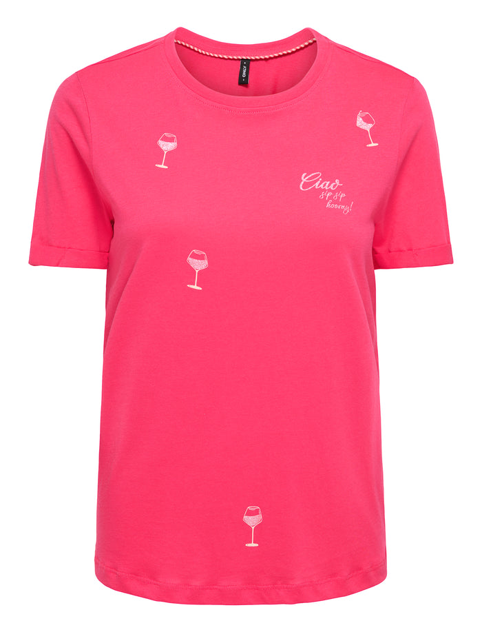 T-shirt imprimé à manches courtes