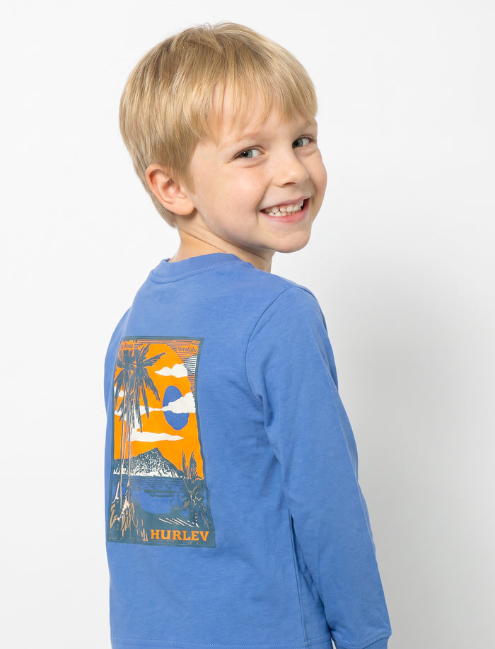 T-shirt imprimé à manches longues pour petit garçon