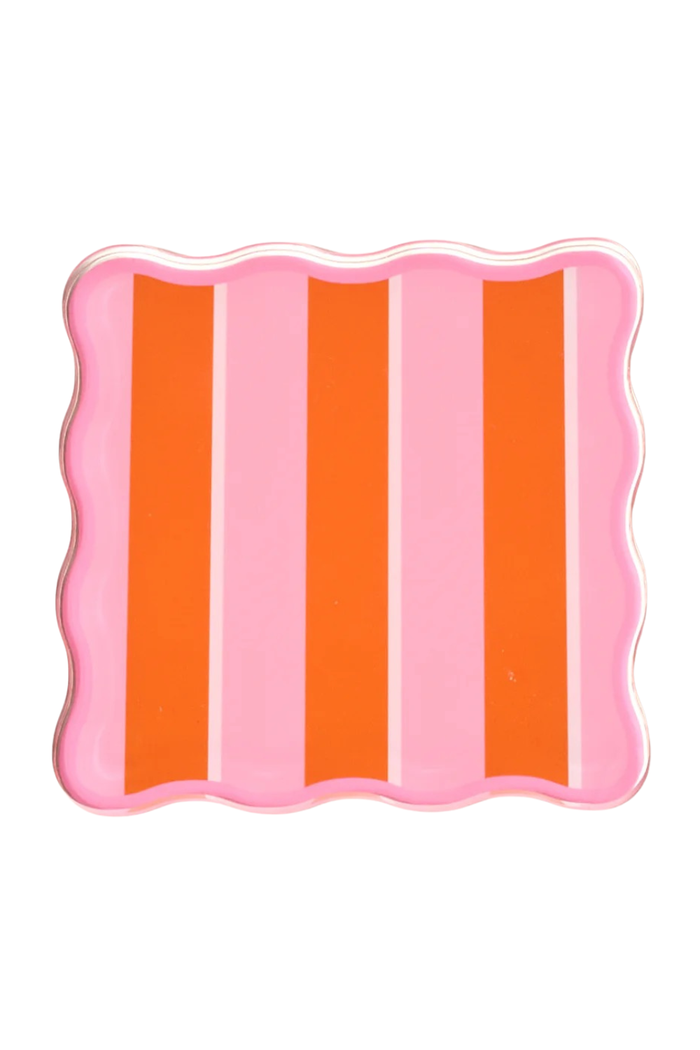 Table Talk Coaster Set - Sicily Stripes - FINAL SALE