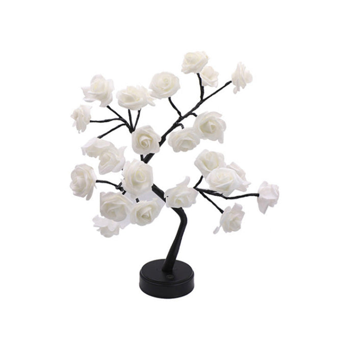 Black tree/ white rose