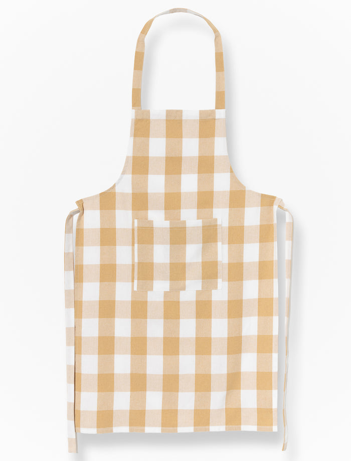 Tablier à carreaux avec poche avant