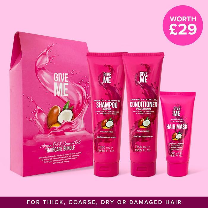The Haircare Bundle - Argan Oil & Coconut Oil - Give Me Cosmetics