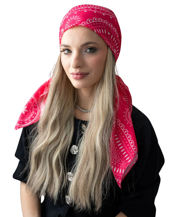 Tie Ur Knot Imperial Paisley Adjustable Pre-Tied Bandanna with Full Non Slip Myselflingerie.com