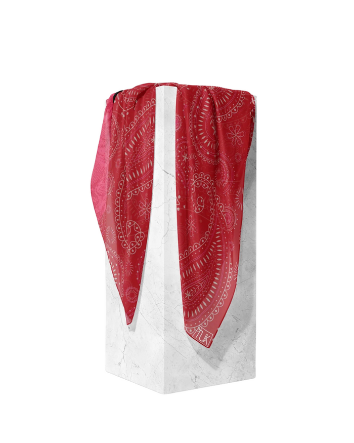 Tie Ur Knot Imperial Paisley Adjustable Pre-Tied Bandanna with Full Non Slip Myselflingerie.com