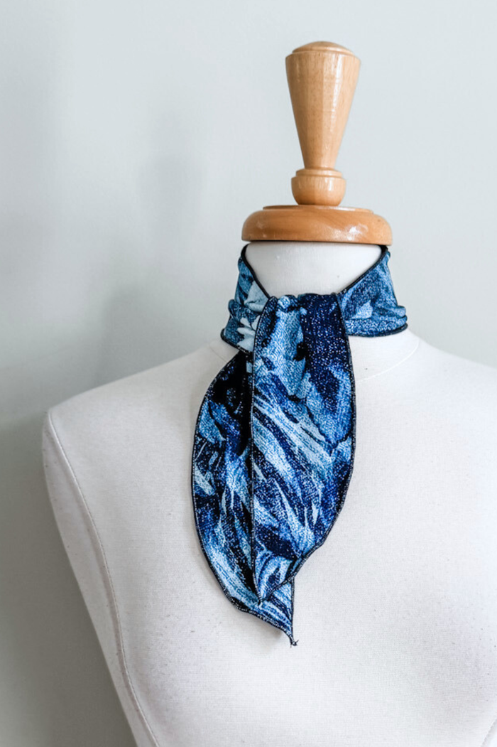 Ties in Hawaii Denim Print