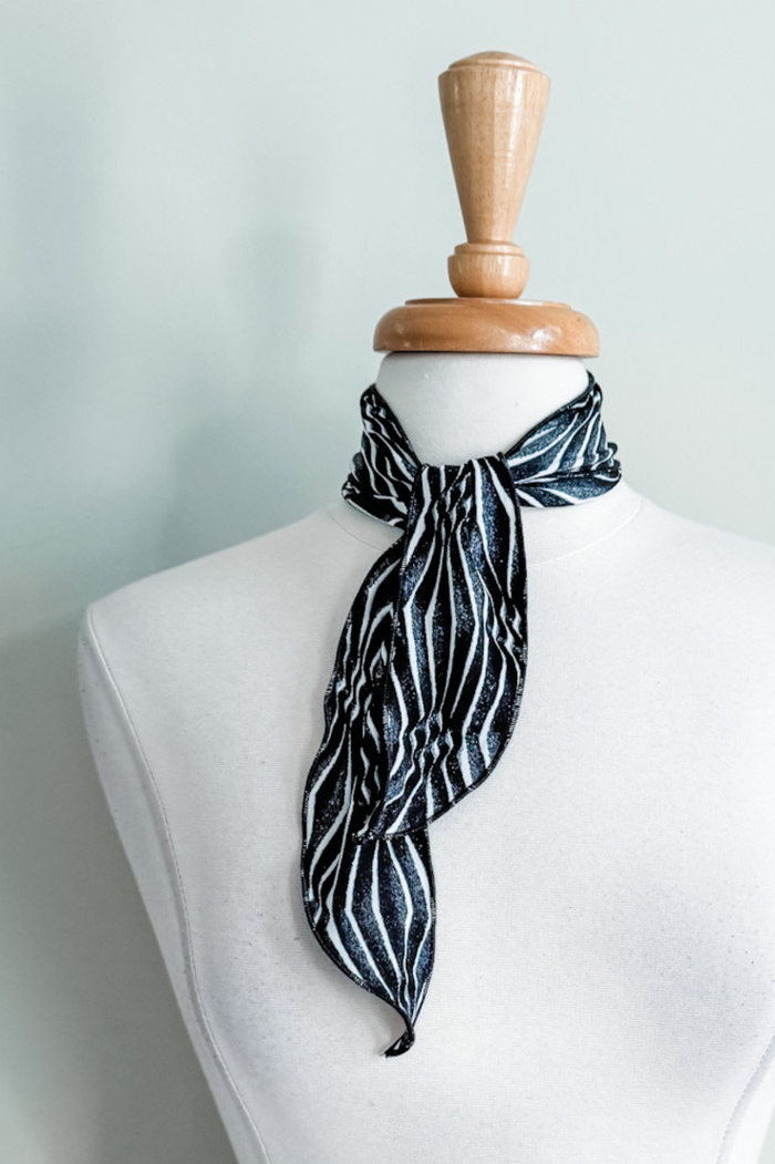 Charcoal Ikat Print