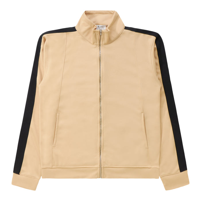 Track Jacket - Tan / Black