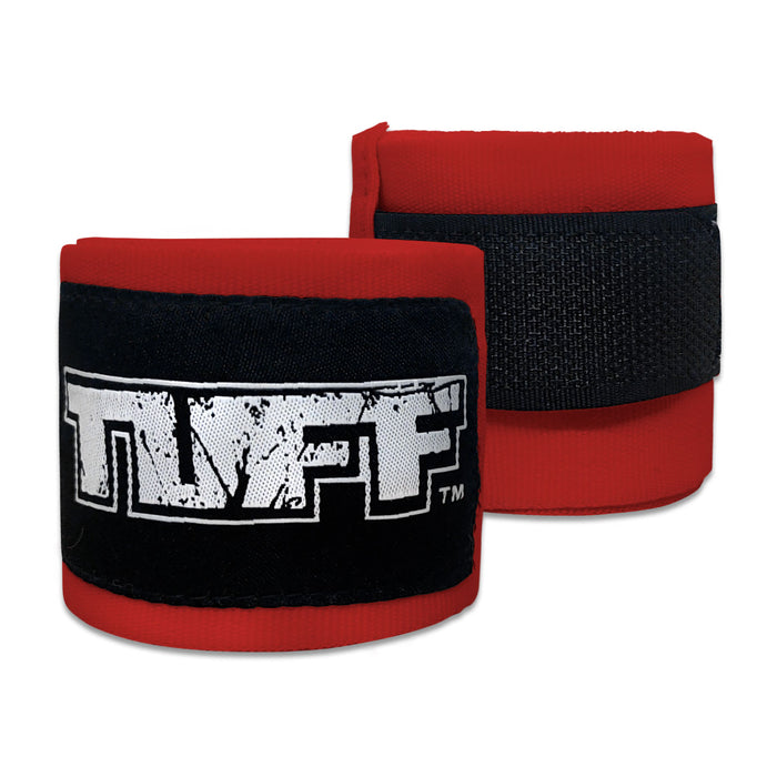TUFF Hand Wraps Elastic Cotton Red