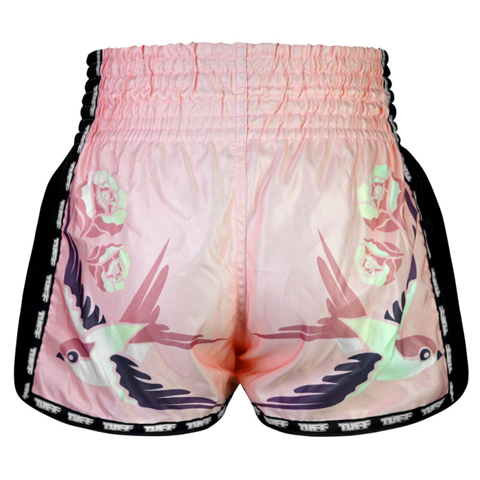 TUFF Muay Thai Shorts Boxing Trunks Retro Style (TUF-MSC123-PNK)