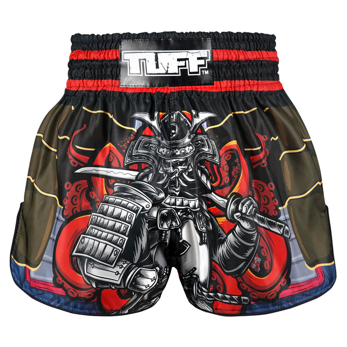 TUFF Muay Thai Shorts Boxing Trunks Retro Style (TUF-RMS101-BRN)