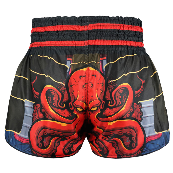 TUFF Muay Thai Shorts Boxing Trunks Retro Style (TUF-RMS101-BRN)