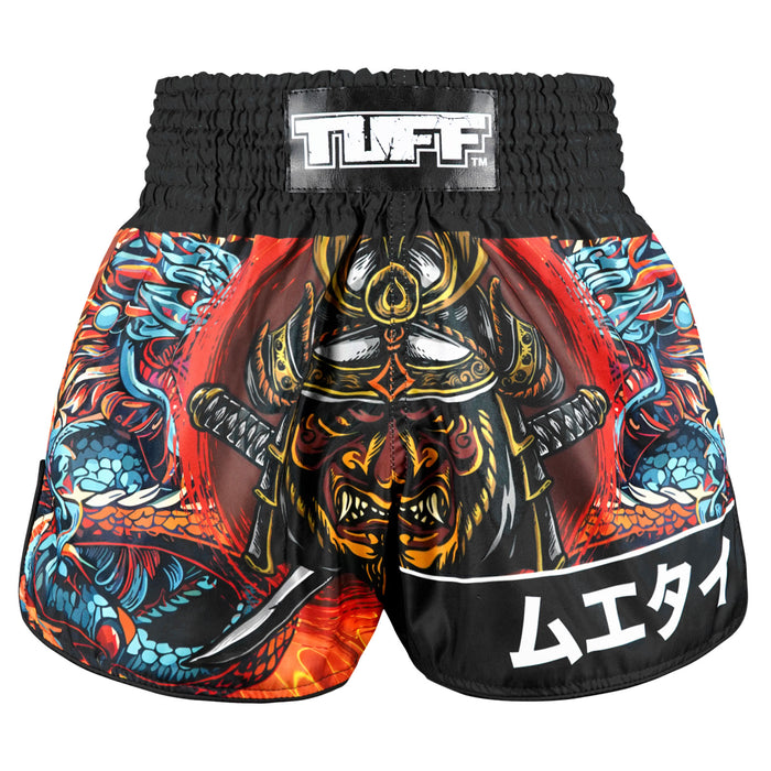 TUFF Muay Thai Shorts Boxing Trunks Retro Style (TUF-RMS103-ORG)