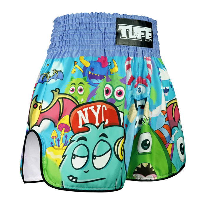 TUFF Muay Thai Shorts Boxing Trunks Retro Style (TUF-RMS104-MTC)