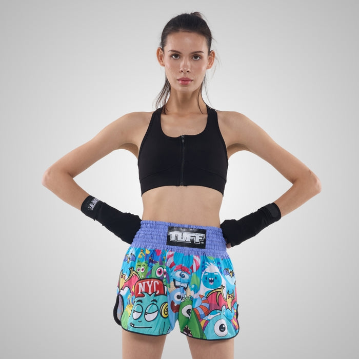 TUFF Muay Thai Shorts Boxing Trunks Retro Style (TUF-RMS104-MTC)
