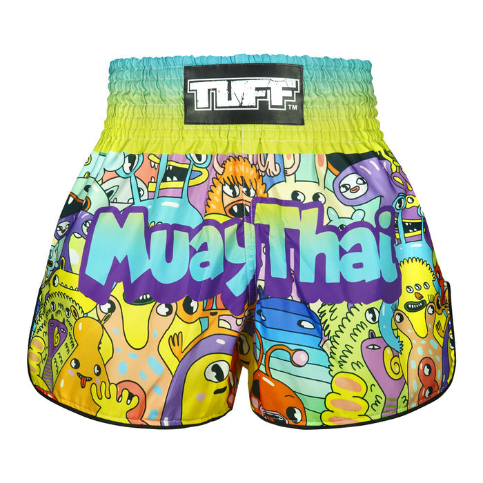 TUFF Muay Thai Shorts Boxing Trunks Retro Style (TUF-RMS107-MTC)