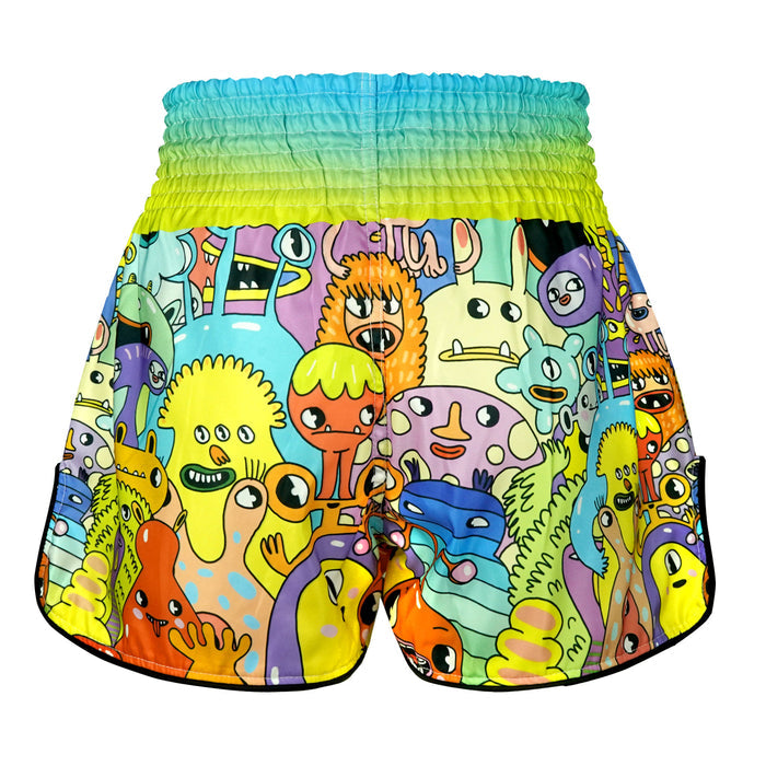 TUFF Muay Thai Shorts Boxing Trunks Retro Style (TUF-RMS107-MTC)