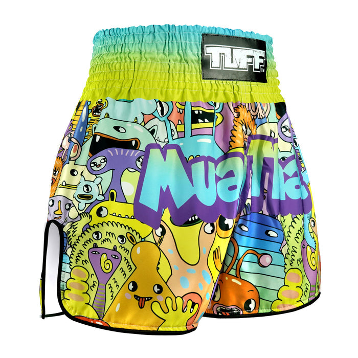 TUFF Muay Thai Shorts Boxing Trunks Retro Style (TUF-RMS107-MTC)