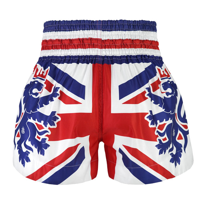 TUFF Muay Thai Shorts Boxing Trunks Traditional Style (TUF-MS666-WHT)