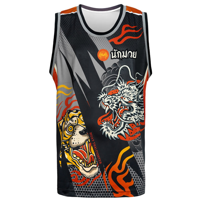 TUFF Muay Thai Tank Top Boxing Sleeveless Vest Gym Jersey (TUF-TT105)