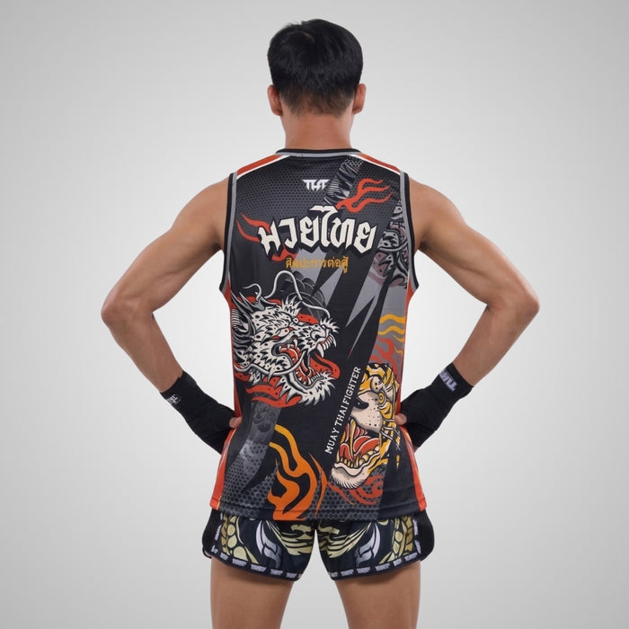 TUFF Muay Thai Tank Top Boxing Sleeveless Vest Gym Jersey (TUF-TT105)