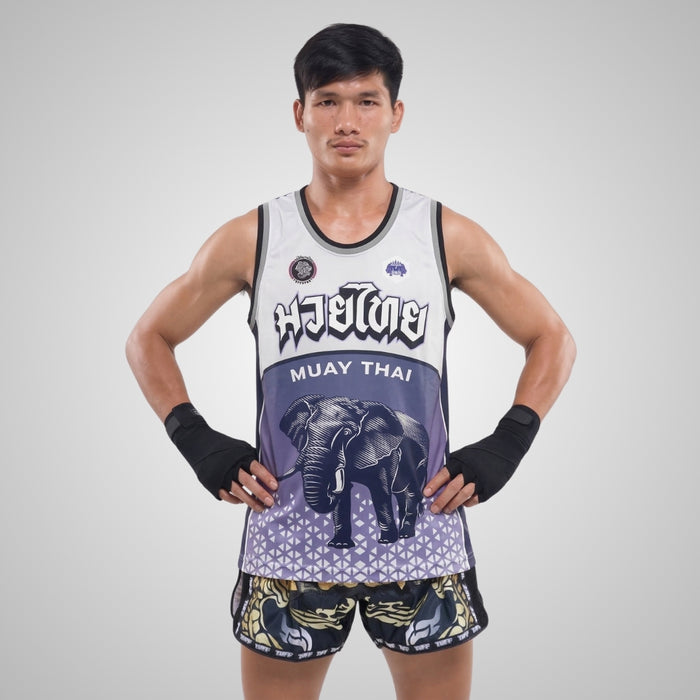 TUFF Muay Thai Tank Top Boxing Sleeveless Vest Gym Jersey (TUF-TT106)
