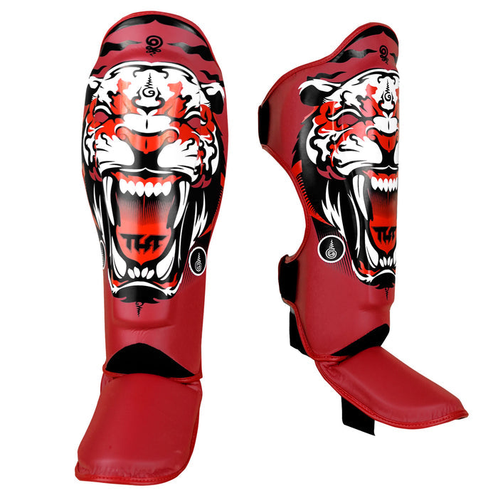 TUFF Red Tiger Shin Guards