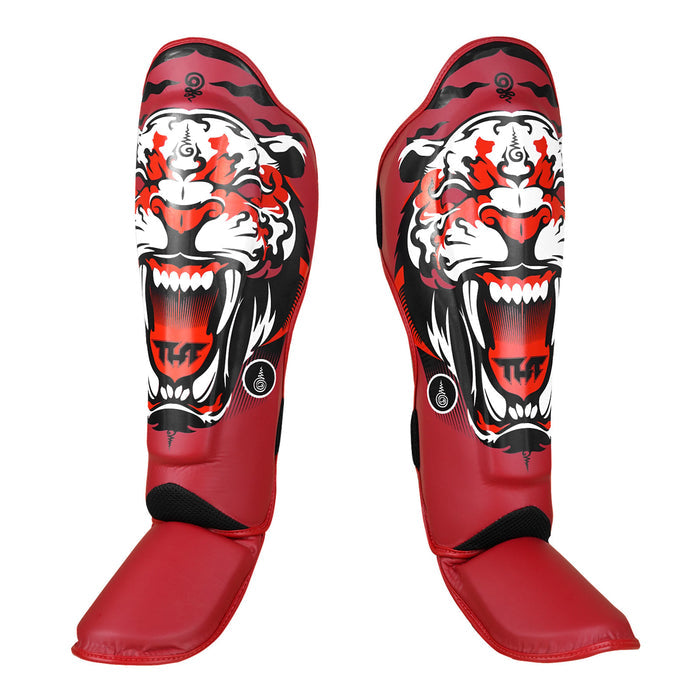 TUFF Red Tiger Shin Guards