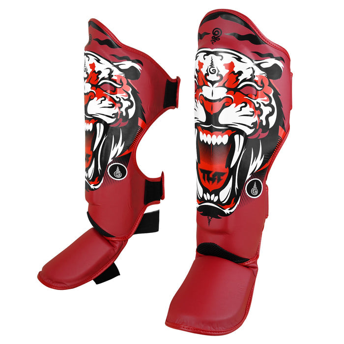 TUFF Red Tiger Shin Guards