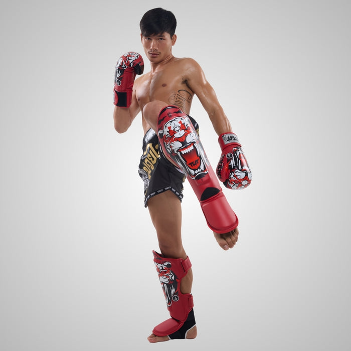 TUFF Red Tiger Shin Guards