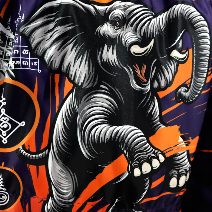 TUFFPAYAK Muay Thai Shorts Boxing Trunks Traditional Style (TPY-MS004-PUR)