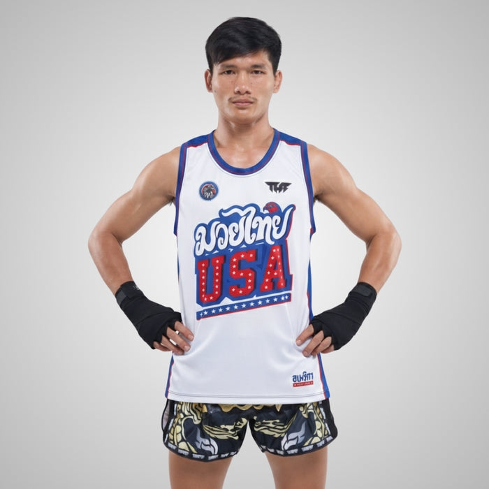 TUFFPAYAK Muay Thai Tank Top Boxing Sleeveless Vest Gym Jersey (TPY-TT013)
