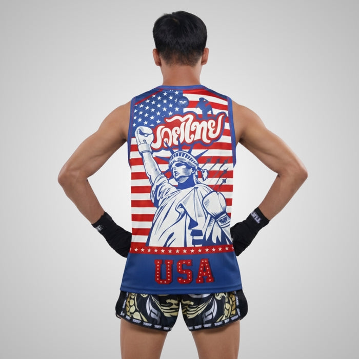 TUFFPAYAK Muay Thai Tank Top Boxing Sleeveless Vest Gym Jersey (TPY-TT013)