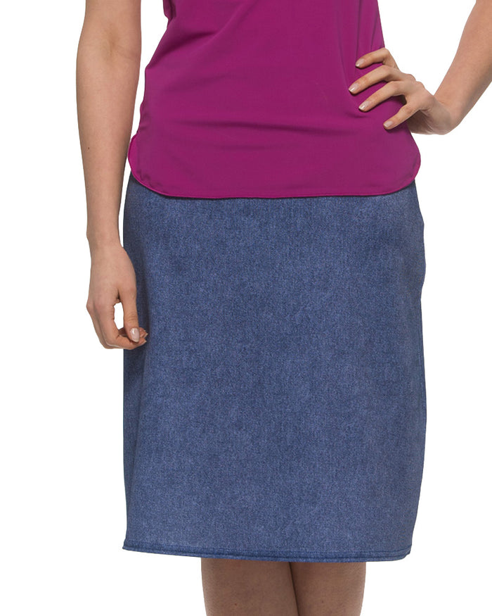 Undercover Waterwear BSB-KS-DA Denim A-Line Swim Skirt myselflingerie.com