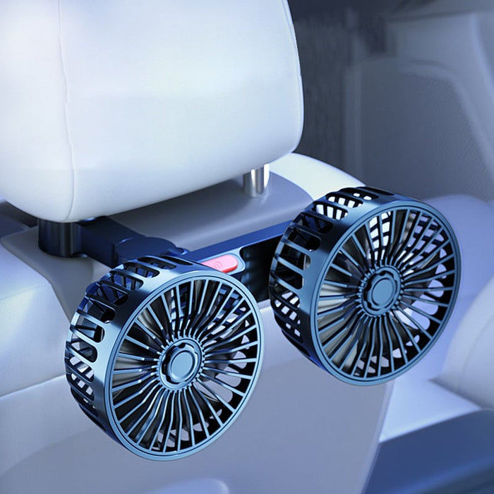 Upgraded Dual Head Mini Usb Car Fan