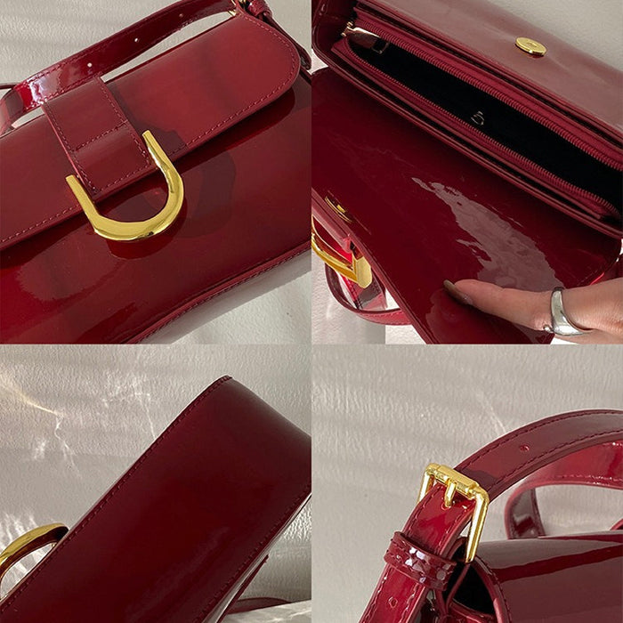 Versatile crossbody leather bag