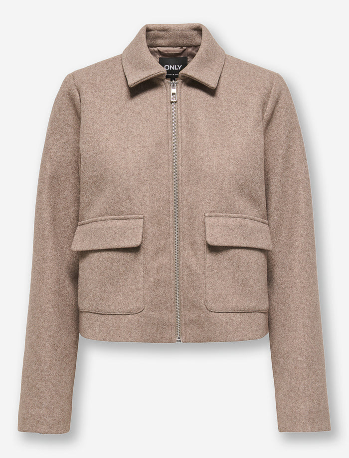 Veste courte zippée
