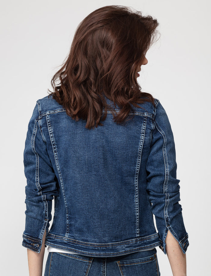 Veste en denim extensible