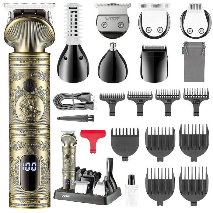 VGR V-106 Professional 6 in 1 Grooming Kit For Men with 180 Min Runtime, Gold