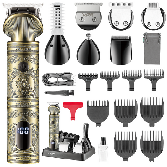VGR V-106 Professional 6 in 1 Grooming Kit For Men with 180 Min Runtime, Gold