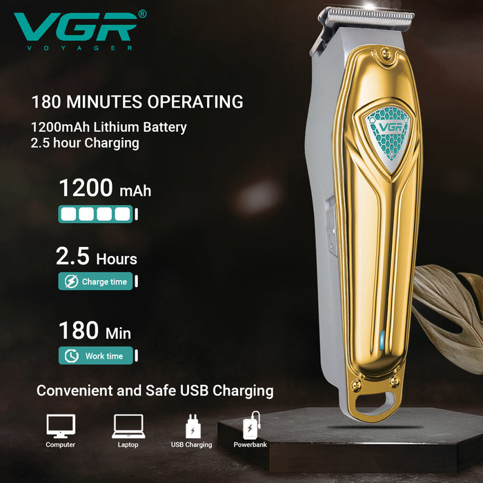 VGR V-911 Hair Trimmer For Men, Gold