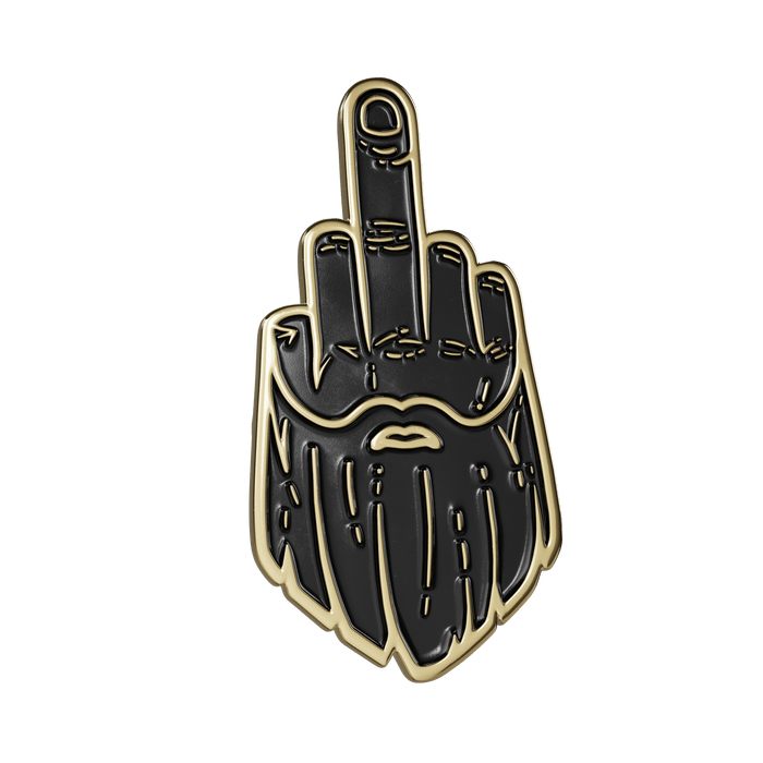 Enamel Pins, F*K Shaving. The Beard Struggle