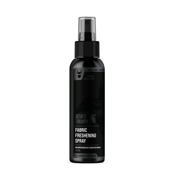 Fabric Spray in Aesir's Triumph scent. The Beard Struggle