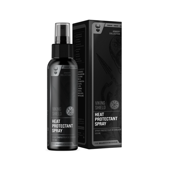 Viking Shield Beard & Hair Heat Protectant Spray. The Beard Struggle