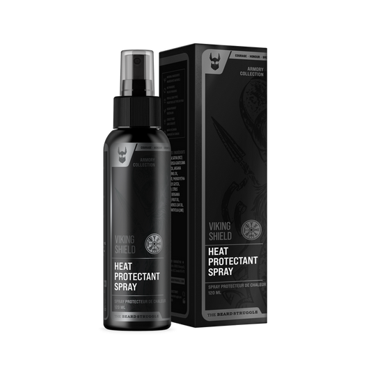 Viking Shield Beard & Hair Heat Protectant Spray. The Beard Struggle