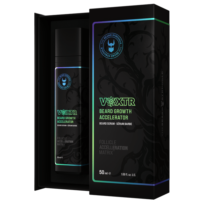 Voxtr Patchy Beard Support Serum, 60 Days. The Beard Struggle