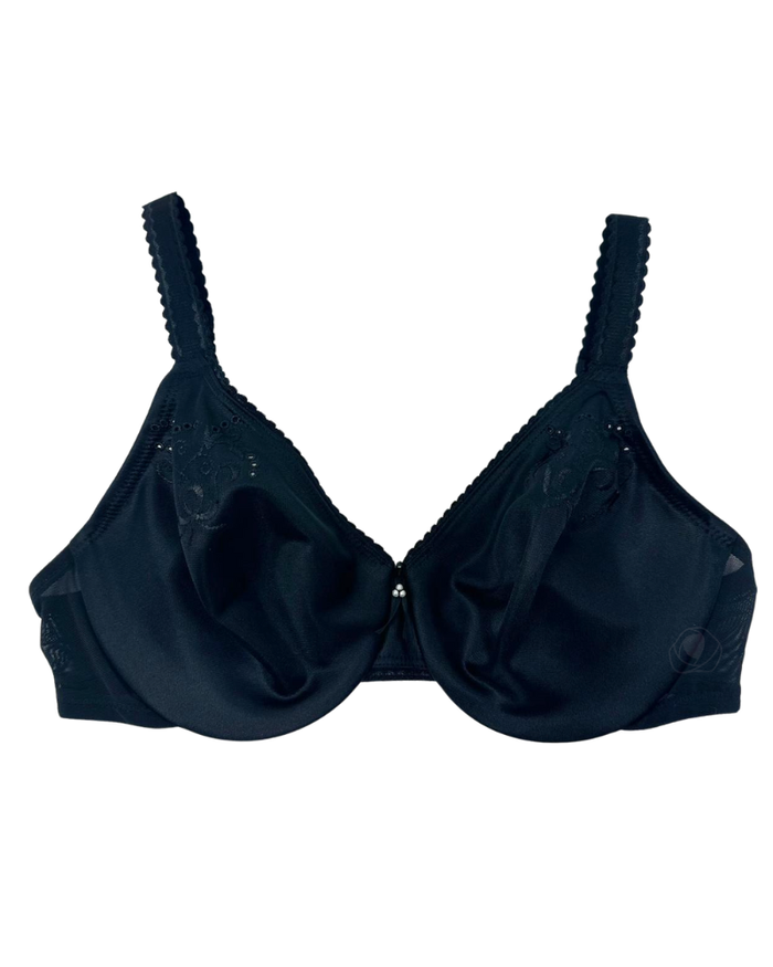 Wacoal Black Slimline Seamless Underwire Minimizer Bra