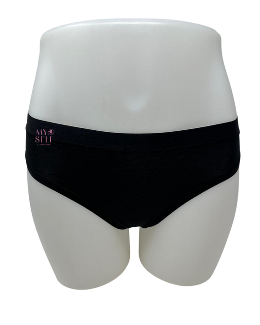 Wacoal 870362 Black Understated Cotton Bikini myselflingerie.com